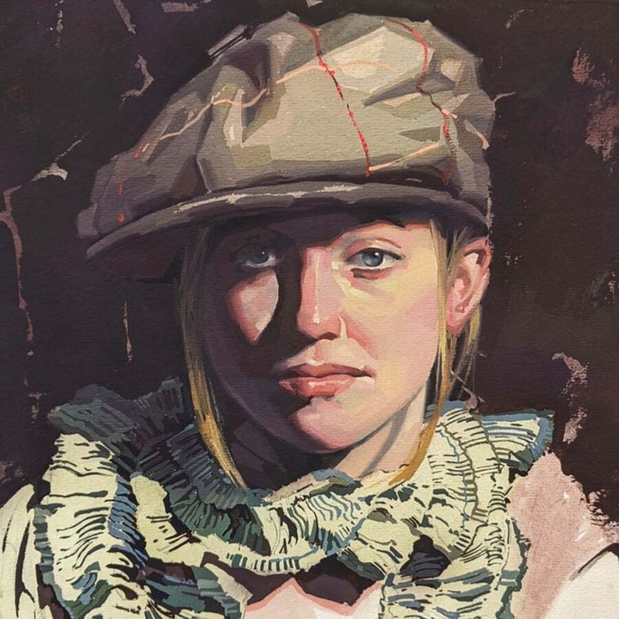 5-25 - Gouache Portrait: Black and White or Zorn Palette
