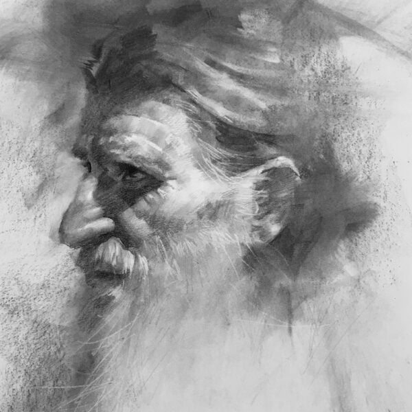 4 - 25 - Painterly Head Drawing
